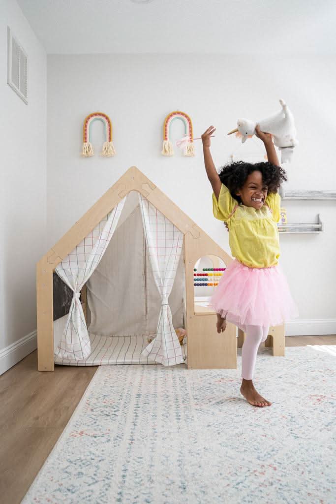 Flair | Playhouse & Sensory Desk - Black & White