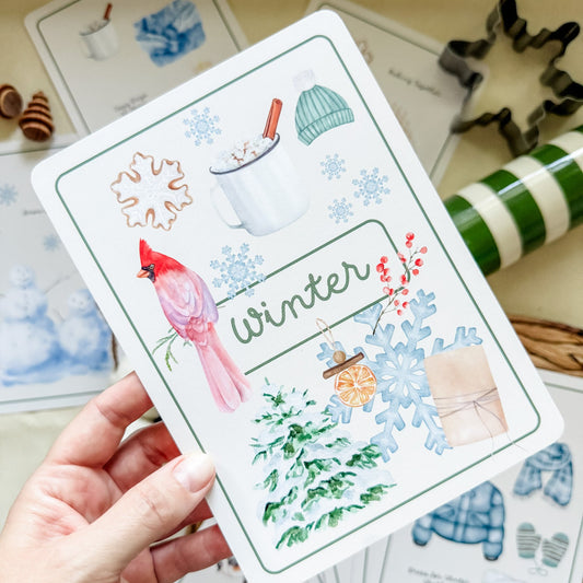 Winter Season Cards - Chickadees Wooden Toys