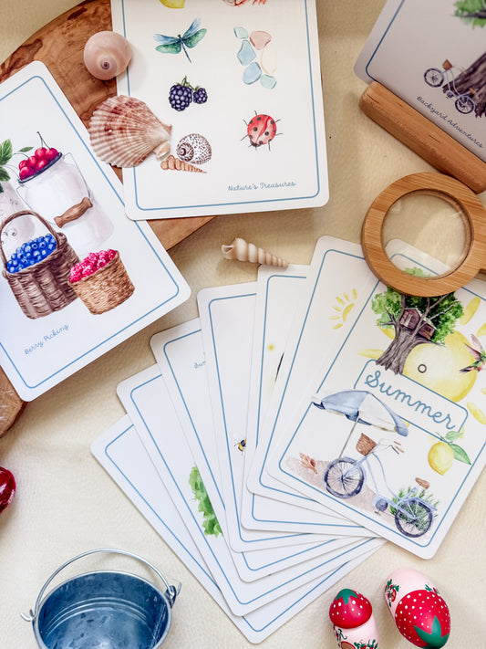 Summer Season Cards - Chickadees Wooden Toys