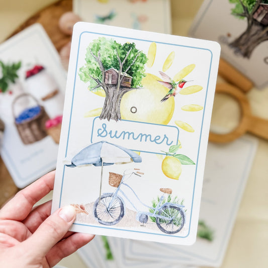 Summer Season Cards - Chickadees Wooden Toys