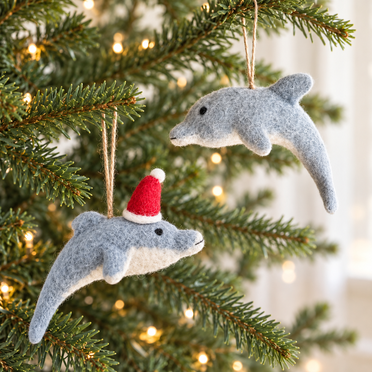 Dolphin Felt Ornament