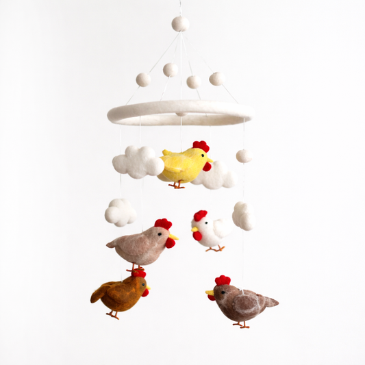 Baby Mobile - Chicken - Chickadees Wooden Toys