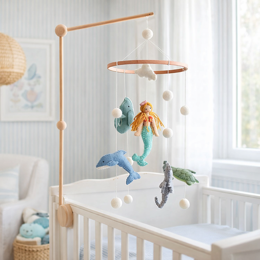 Baby Mobile - Mermaid - Chickadees Wooden Toys