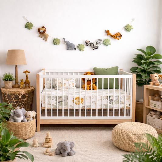 Felt Jungle Animal Garland - Chickadees Wooden Toys
