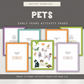 Pet Themed Activity Pages