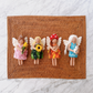 Four Seasons Fairy Felt Ornament Set – Spring, Summer, Fall & Winter Angels