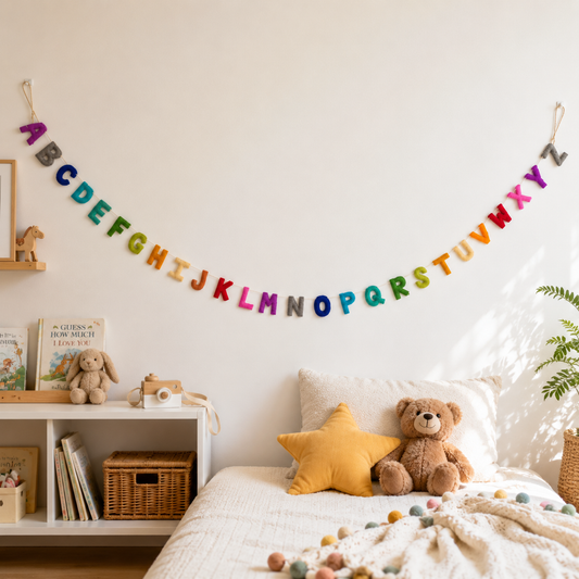 Alphabet Banner Kids Room Garland 7ft