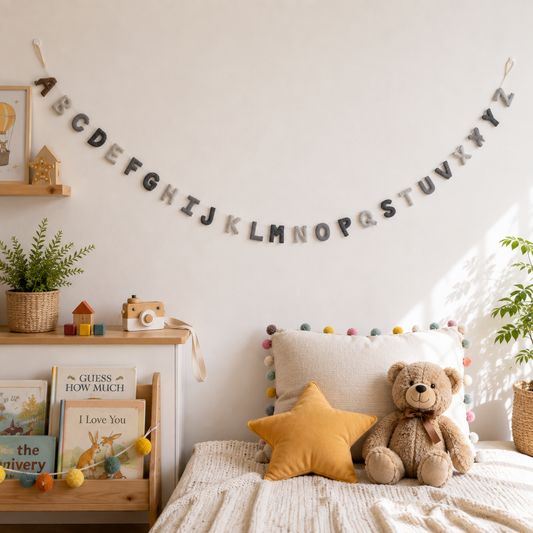 Alphabet Banner Kids Room Garland 7ft