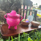 Sunset Pink Cast Iron Cauldron - Chickadees Wooden Toys