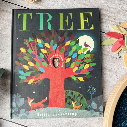 Tree: A Peek-Through Picture Book by Britta Teckentrup - Chickadees Wooden Toys