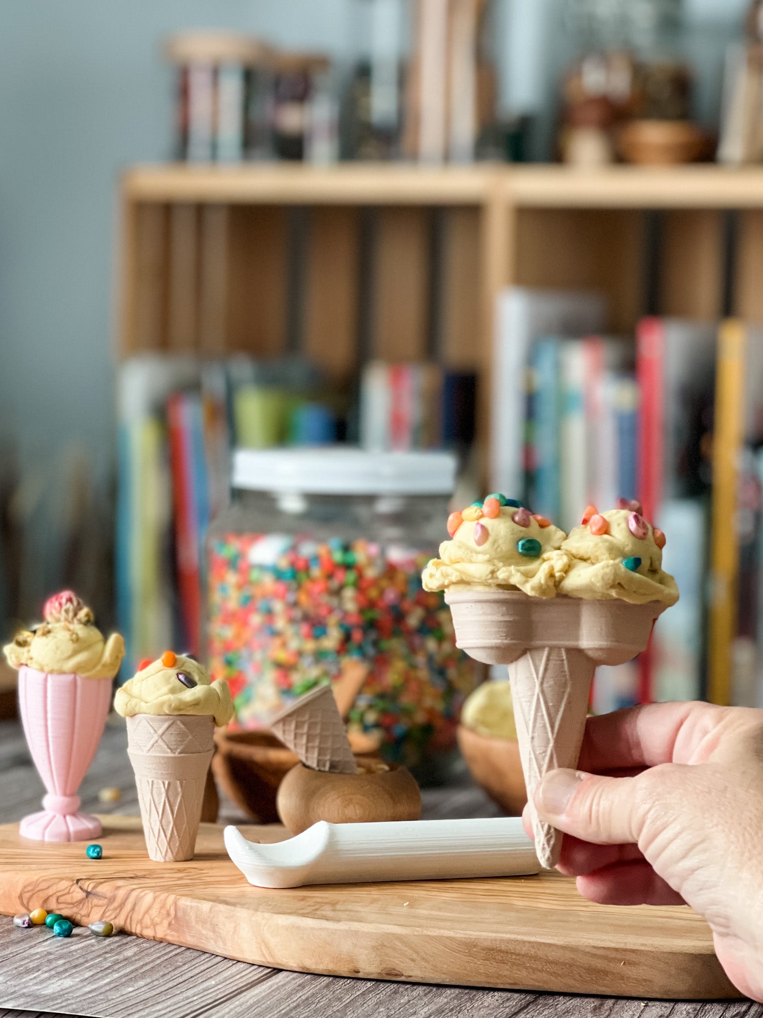 Ice Cream Shop - Single Scoop Kit - Chickadees Wooden Toys