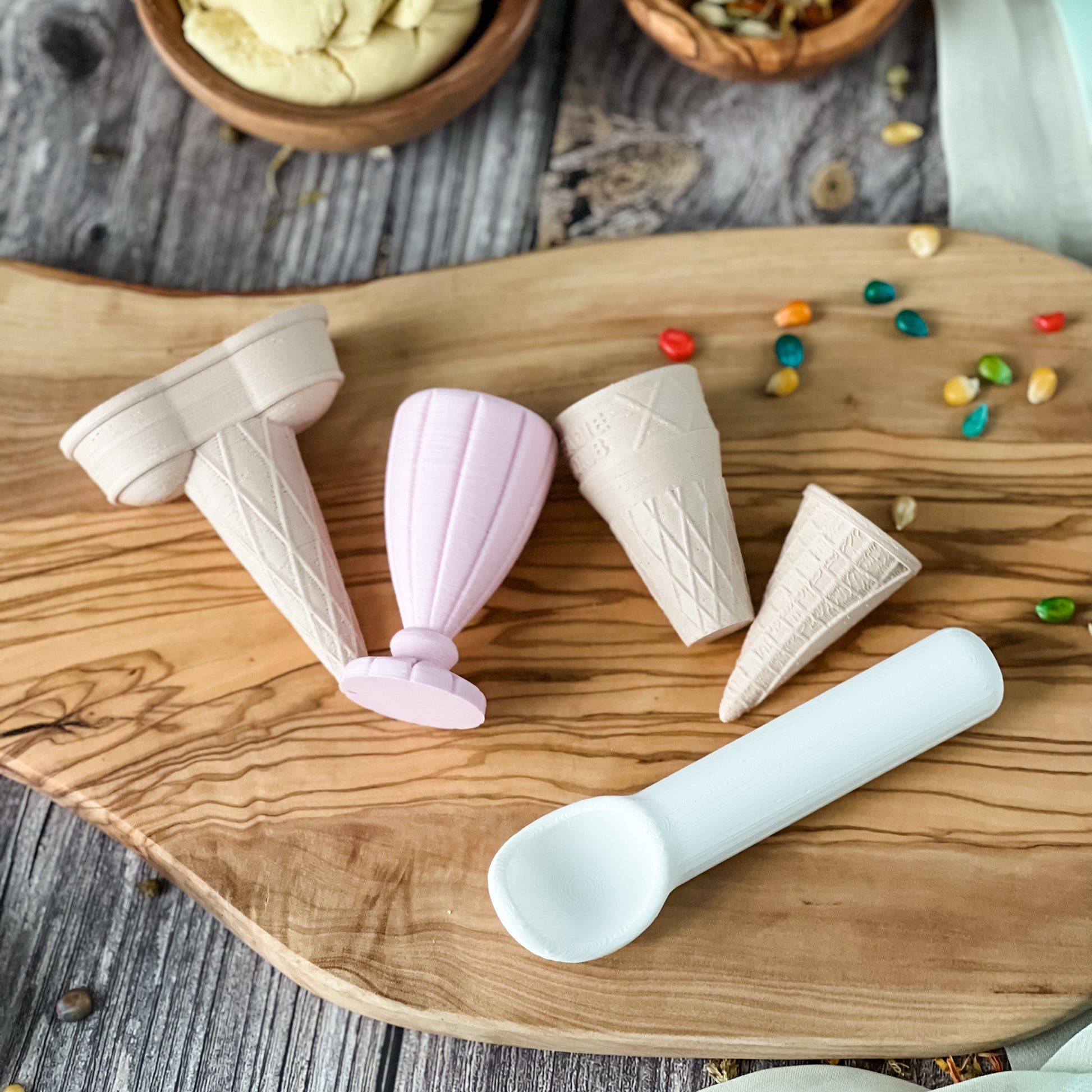 Ice Cream Shop - Single Scoop Kit - Chickadees Wooden Toys