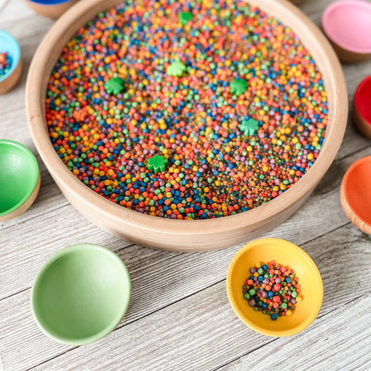 Rainbows & Shamrocks Bin Filler - Chickadees Wooden Toys