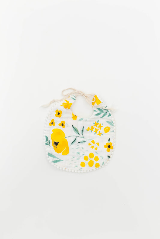Buttercup Blossom Single Bib - Chickadees Wooden Toys