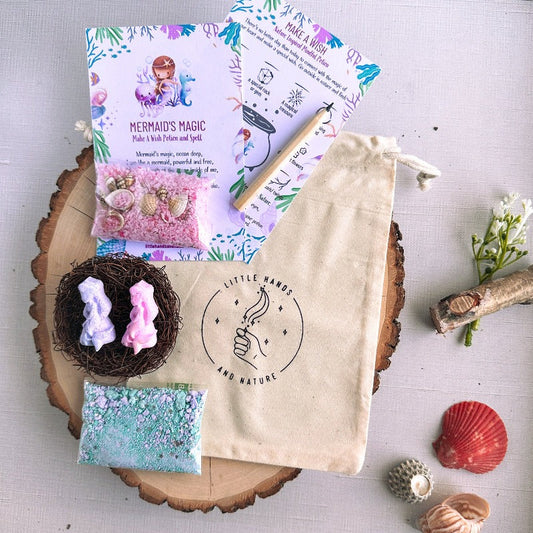 Mermaid's Magic Potion Pouch - Party Favor - Chickadees Wooden Toys