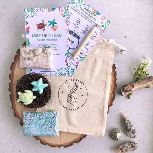 Secrets of the Ocean Potion Pouch - Party Favor - Chickadees Wooden Toys