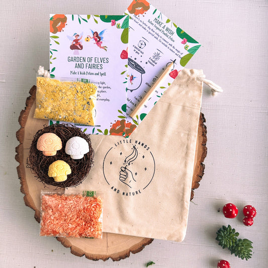 Garden of Elves and Fairies Potion Pouch - Party Favor - Chickadees Wooden Toys