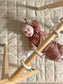 Lilac Wooden Baby Gym | Montessori Infant Play Gym with Hanging Toys