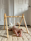 Lilac Wooden Baby Gym | Montessori Infant Play Gym with Hanging Toys
