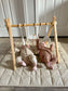 Lilac Wooden Baby Gym | Montessori Infant Play Gym with Hanging Toys