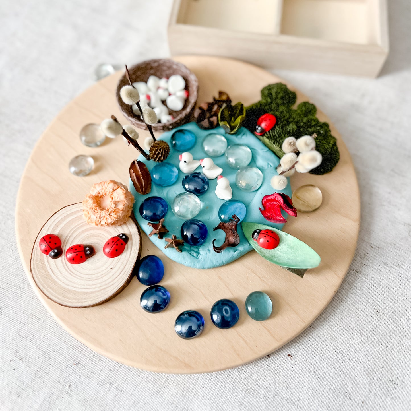 Pond Play Dough Set - Chickadees Wooden Toys