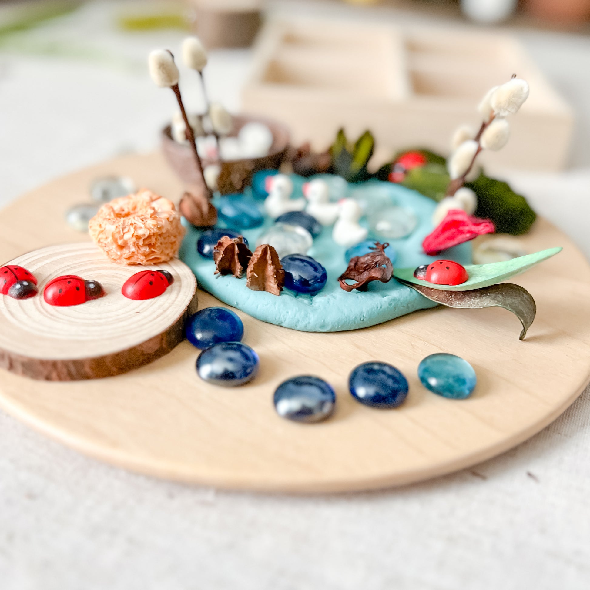 Pond Play Dough Set - Chickadees Wooden Toys