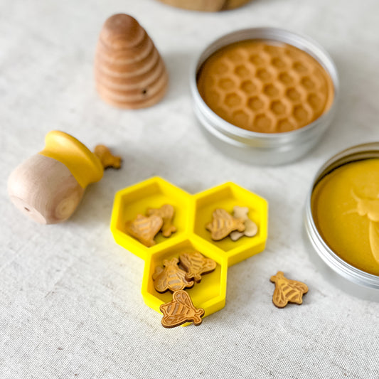 Honeybee Play Dough Set - Chickadees Wooden Toys