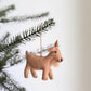 Felt Goat Ornament with Hemp string attached
