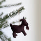 Felt Goat Ornament with Hemp string attached