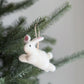 White Bunny Ornament