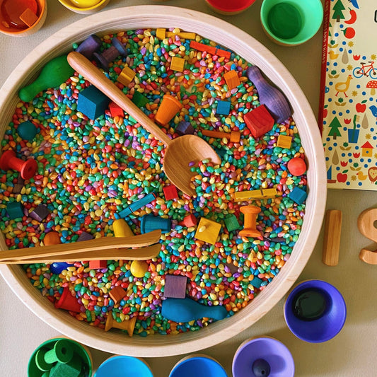Rainbow Play Corn Bucket