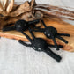 3 Wool Felt Spiders - Chickadees Wooden Toys