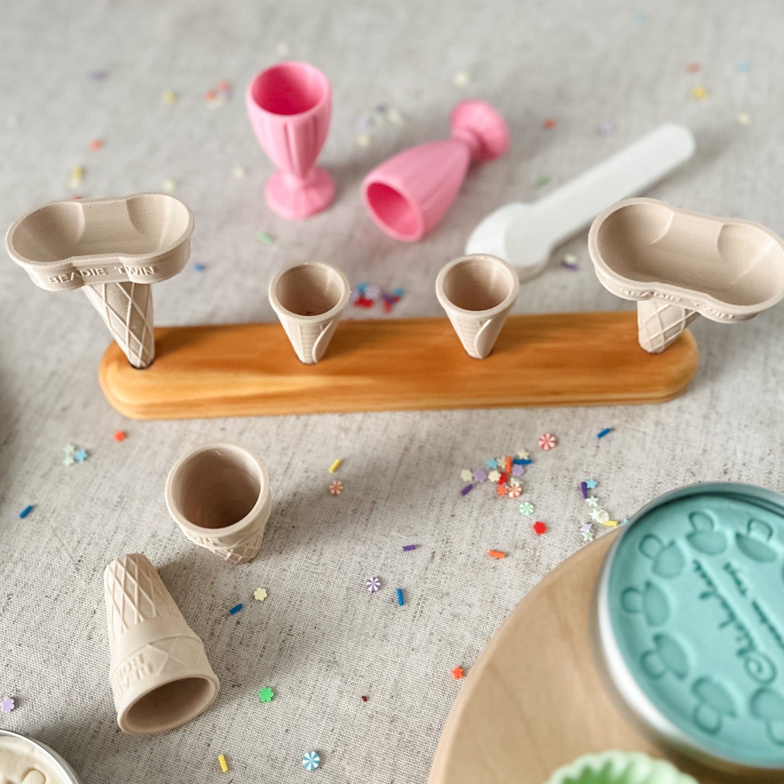 Ice Cream Shop - Double Scoop Kit - Chickadees Wooden Toys