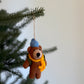 Felt Bear Trekking Ornament