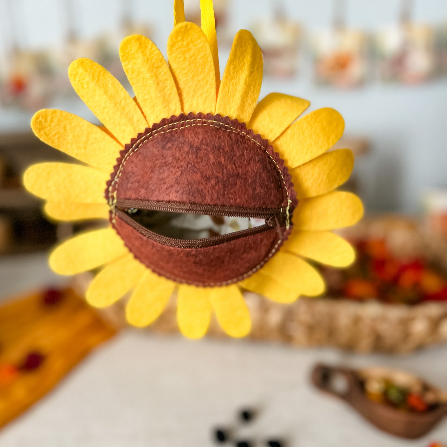 Sunflower Zipper Pouch