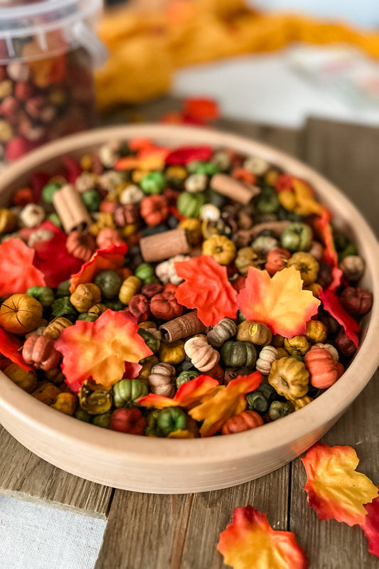 Autumnal Sensory Bin Filler