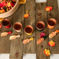 5 Wooden Buckets & Scoops - Autumn