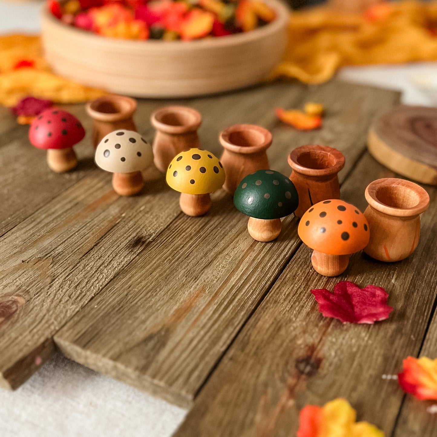Mushroom Pots - Autumn
