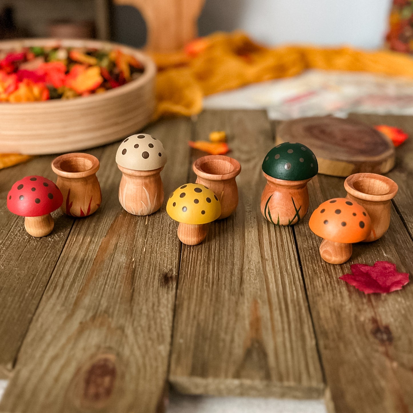 Mushroom Pots - Autumn