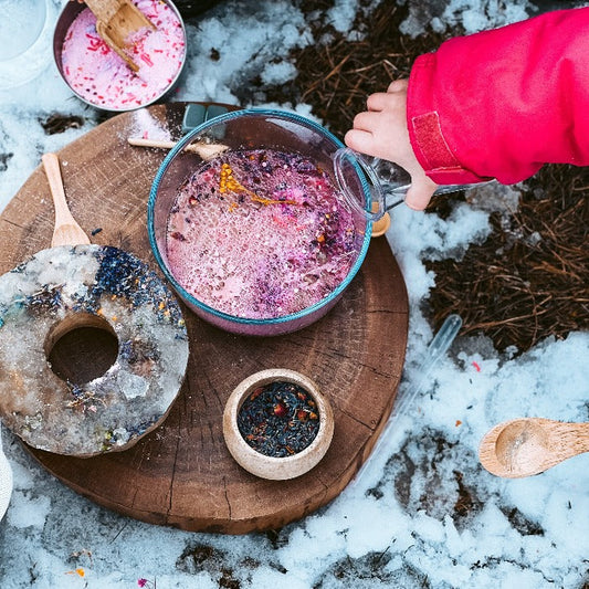 Enchanted Flowers Potion Pouch - Party Favor - Chickadees Wooden Toys