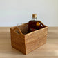 Bali Rectangular Rattan Basket with Handles - Chickadees Wooden Toys