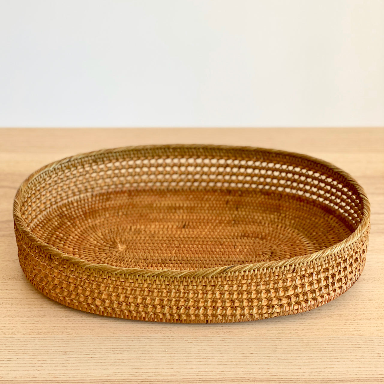 Bali Oval Rattan Woven Tray - Chickadees Wooden Toys