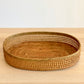 Bali Oval Rattan Woven Tray - Chickadees Wooden Toys