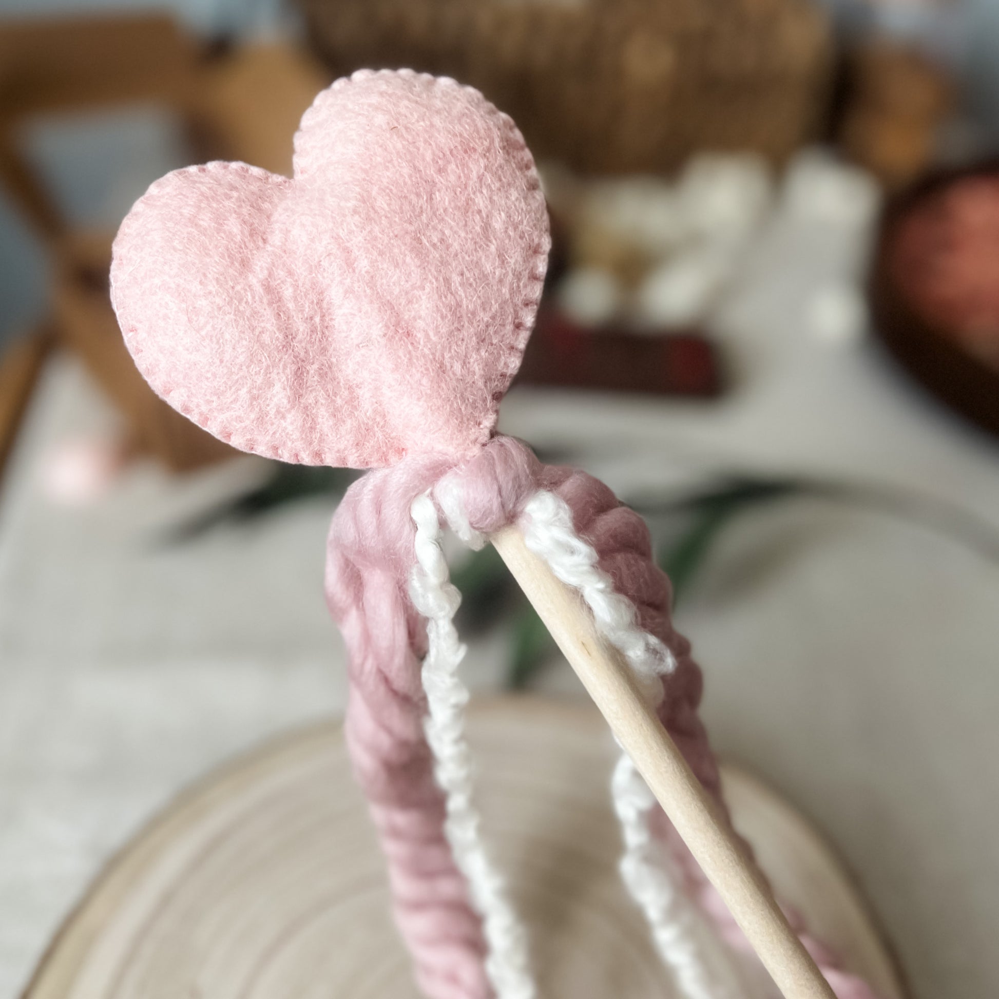 Spread the Love Heart Wand - Chickadees Wooden Toys