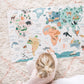 World Map Floor Puzzle - Chickadees Wooden Toys