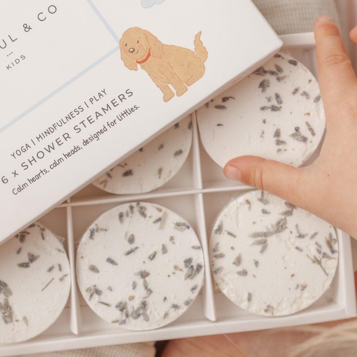 Sensory Lavender Shower Steamers for Calm and Relaxation - Chickadees Wooden Toys