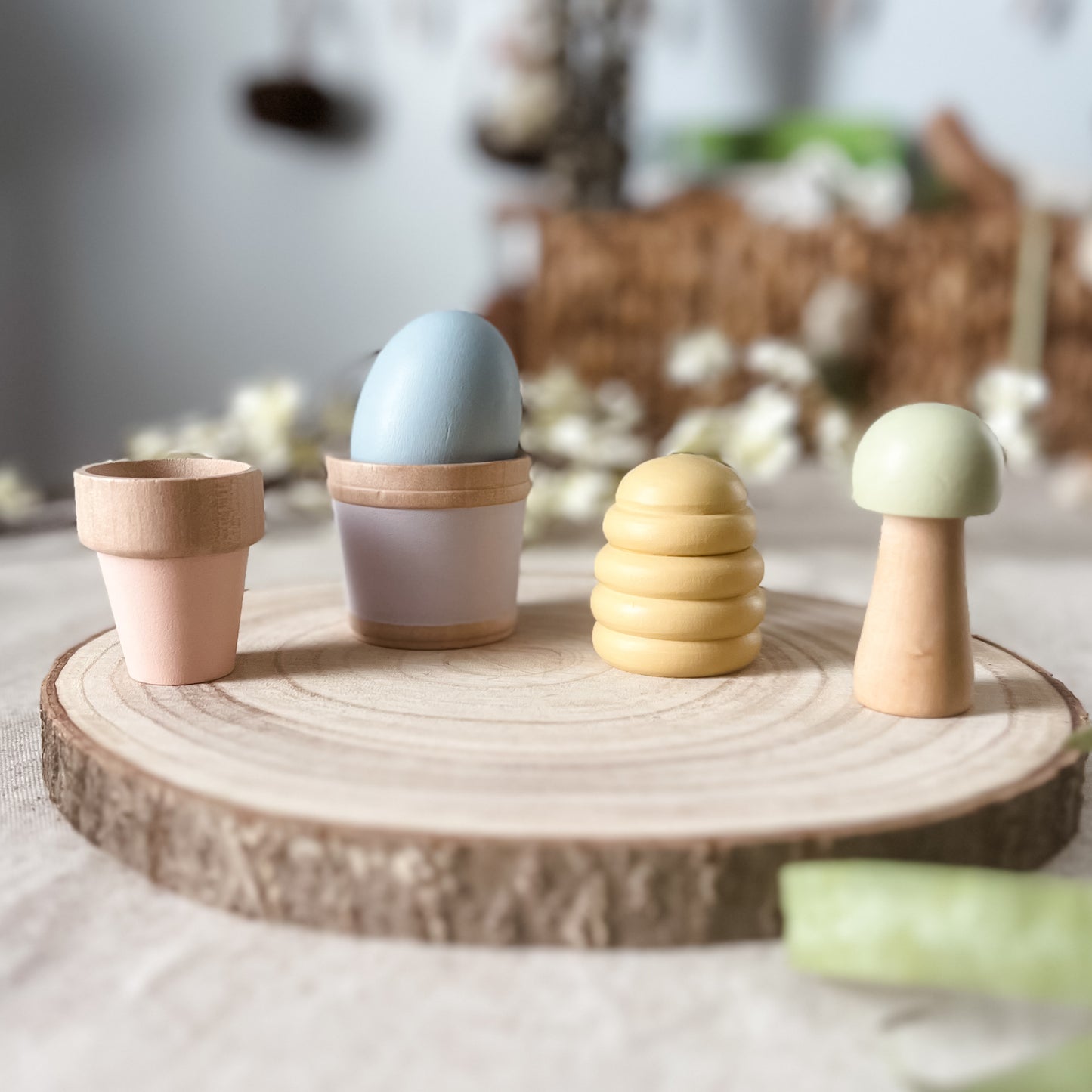Pastel Large Loose Parts - Chickadees Wooden Toys