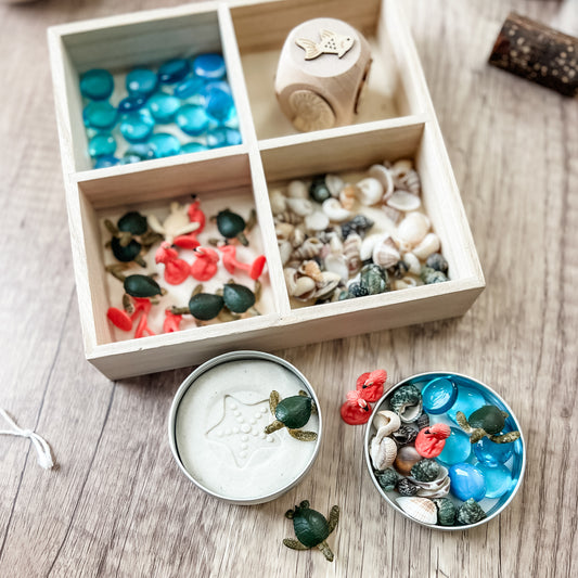 Coastal Play Dough Tray