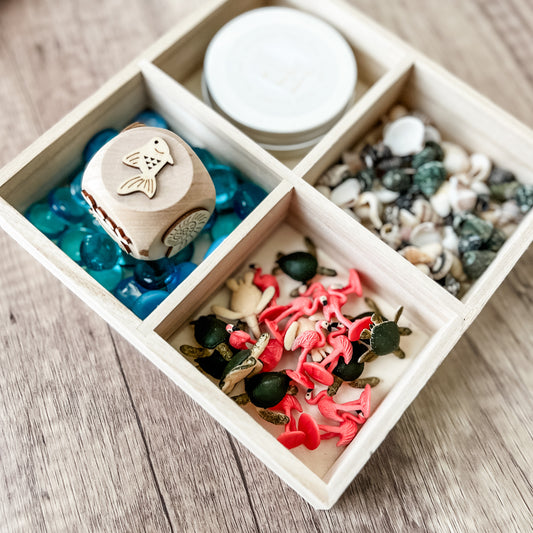 Coastal Play Dough Tray