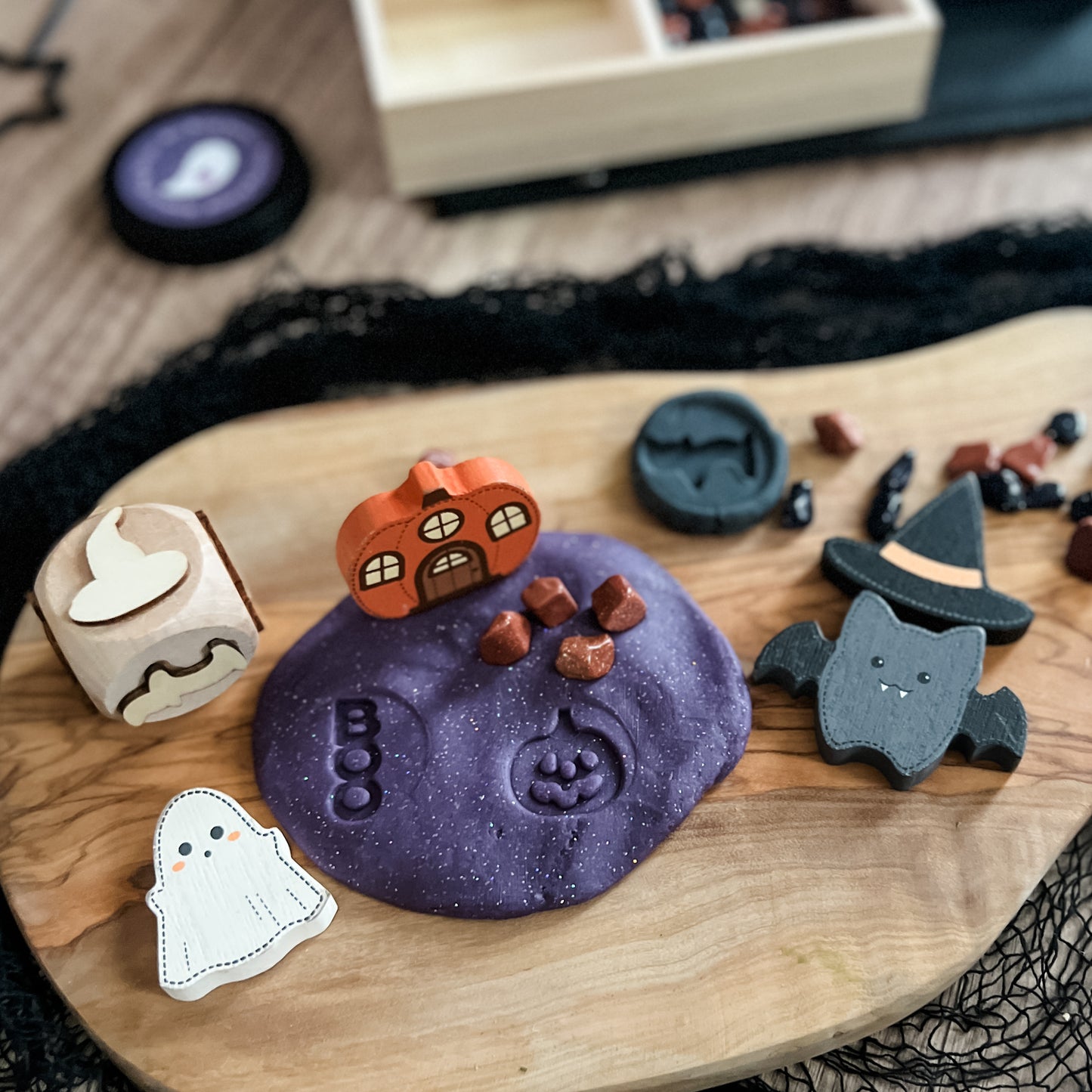 Halloween Play Dough Tray